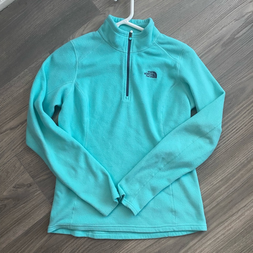 teal brand new north face jacket